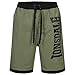 Lonsdale Clennell Pantaloncini da Spiaggia, Nero/Oliva, XXXL Uomo
