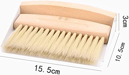 Mini balai-poussière de cheminée avec manche en bois authentique - 6
