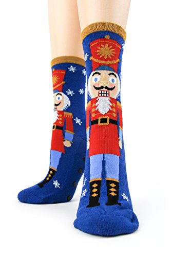 Foot Traffic, Women's Slipper Socks, Non-Slip Comfort, Nutcracker (Sizes 4-10) #TOP3