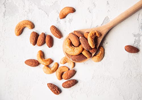 Organic Almonds And Cashews Mix, Dry Roasted & Lightly Salted, 4 Pounds – Oven Roasted Nuts With Himalayan Salt, Non-Gmo, Protein Rich Trail Mix, Healthy Vegan Snack, No Oil Added, Kosher Blend, Bulk #TOP4