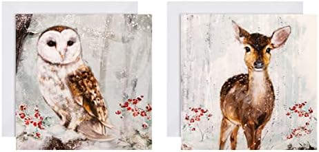 Hallmark Charity Christmas Card Pack - 10 Cards in 2 Photographic Gallery Collection Designs