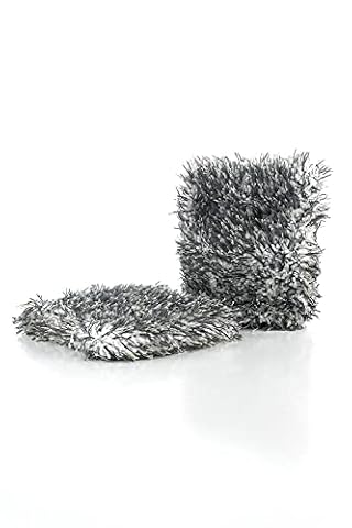 The Rag Company Rękawica Cyclone Ultra Wheel Mitt - idealna do kół, grilli i ciasnych obszarów; zastrzeżona mieszanka mikrofibry; łatwo uwalnia zanieczyszczenia podczas płukania, 15 cm x 18 cm,