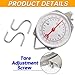 Mechanical Precision Hanging Scale, 440lb/200kg Max Capacity, Dual Unit with Large Display & 2 S-Hooks, Heavy Duty Spring Dial Scale for Kitchen Food Weighing, Fishing, Hunting, Big Game