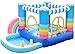 wangYUEQ Castelli rimbalziosi, Piccoli trampolini gonfiabili gonfiabili Casa Gonfiabile per Bambini Trampolini gonfiabili al Sicuro con Piscina Giocattolo del soffiatore