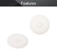 Vista 3 de Othmro Engranajes de plástico 42 dientes modelo 422A engranaje de reducción engranajes de gusano de plástico para RC coche robot motor