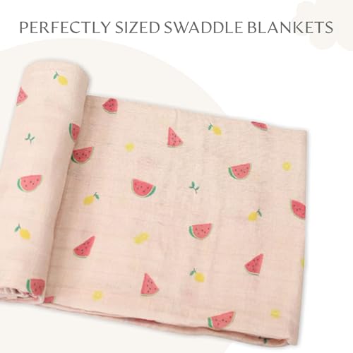 Image of Muslin Baby Swaddle - Breathable Receiving Blankets for Newborn Baby, 70% Viscose derived from Bamboo, 30% Spandex, Imported