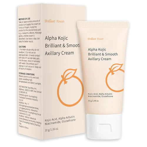 Kojic Acid Underarm Whitening Cream, Skin Lightening Cream, Underarm Whitening Products, Knees, Inner Thighs, Bikini, Quickly Absorb & Reduce Odor,Smoothing