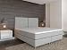 Produktbild Tesla Dreams Boxspringbett Degas 180x200 Visco, Matratze Taschenfederkern H2/H3,Unterbau Taschenfederkern,Topper Visco,Doppelbett,Polsterbett,Grau