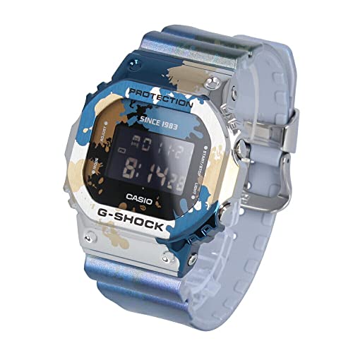 CASIO �J�V�I G-SHOCK 5600 Street Spirit �r���v ���v �����Y �X�e�����X �V���o�[ �u���b�N �u���[ �C�G���[ �}���`�J���[ GM-5600SS-1 [���s�A���i]