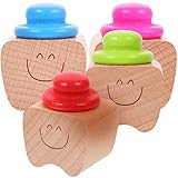 GLEAVI 4 Stuks Tandendoosje Voor Kinderen Organisator Voor Het Verzamelen Van Tanden Baby Tand Geval Tanden Opslag Houder Geval Van Melktanden Herdenken Verzameldoos Houten Pasgeboren