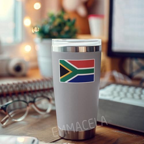 Image of (3PCS) South Africa Flag stickers, Countries Flag Stickers - Waterproof Vinyl Decals For Laptops, Tumblers, Water Bottles, Books, Scrapbooks, Size 3 x 2 Inch