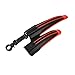 Boladge Accesorio de bicicleta de bicicleta delantero trasero conjunto de guardabarros Mountain Bike Tire Fenders (rojo)