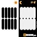 B REFLECTIVE - 2 x Kit of 10 Retro Reflective Stickers for Motorcycle, Helmets, Bike, Scooters, Stroller, Buggy, ... - Universal Adhesive - 3M™ Technology - High Visibility - Discreet - Design - Grip