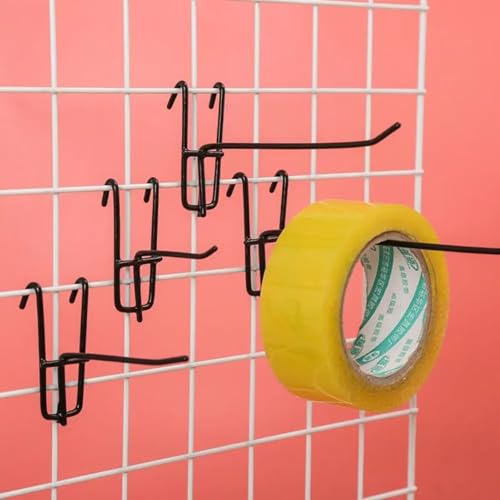 Boobysuu 4 Inch Gridwall Hooks, 25 Pack Black Multifunctional Display Hangers, Wall Mount Storage Panel Hooks, for Store Garage Wall, Retail, Garage & Home Organization, Custom Displays, Craft Shows by Boobysuu - Used condition - Image 5