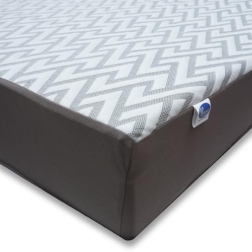 Image of Centuary Mattresses Matt Guard Mattress Protector - 100% Waterproof Shield, Breathable, Washable, Hypoallergenic - Protects Against Bacteria - Stylish, Quilted Comfort, Super Soft Feel (Grey, 72x72)