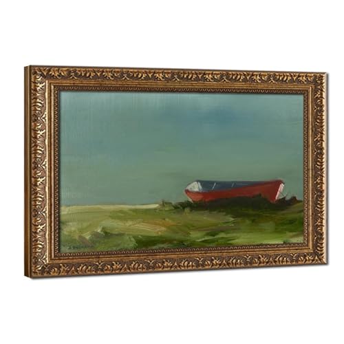 Toile Anne Packard bateau côtier pour réveiller un mur blanc vide