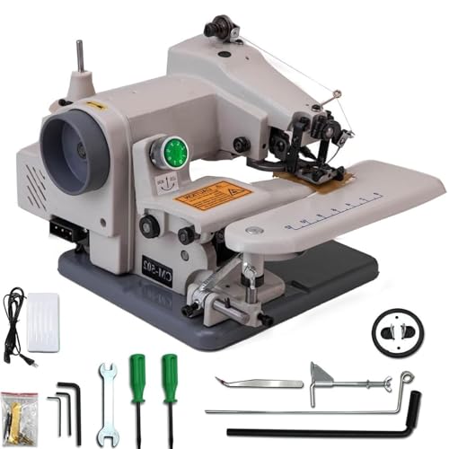 LSBHPPD Máquina Coser Puntada Invisible Escritorio portátil,máquina Coser de Puntada Invisible con Aguja para puños,Pantalones Sueltos, dobladillos de Vestidos,Faldas,Cortinas