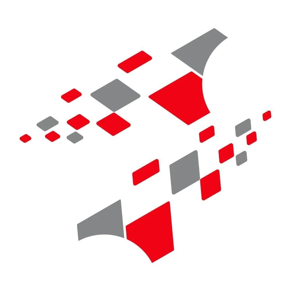 Autotür Grafiken Racing Styling Sport Aufkleber Vinyl Aufkleber Dekoration Zubehör Fahrzeugaufkleber(Glossy Red Gray)