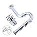 TONUSA yaoqijie Stainless Steel Drain Valve Spring Siphon Set Wall Mount Drainer Drain Valve + Sewer Pipe Kitchen Bathroom Sink Drain Accessory Lasting (Color : Pipe and Drain Valve)