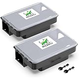 Mice&Co 2X Estaciones de Cebo para Ratas y Ratones - Trampas para Ratas y Ratones Profesionales | Caja Portacebos Veneno - Caja de Cebo Eficaz Raticida Interior y Exterior