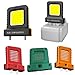 LED Work Light For 20V 21V Power Tool Batteries, 14W High-Output Floodlight With Adjustable Battery Interface (20.5mm-40.5mm), Compact Pocket Lantern For Camping Jobsite Use(black)