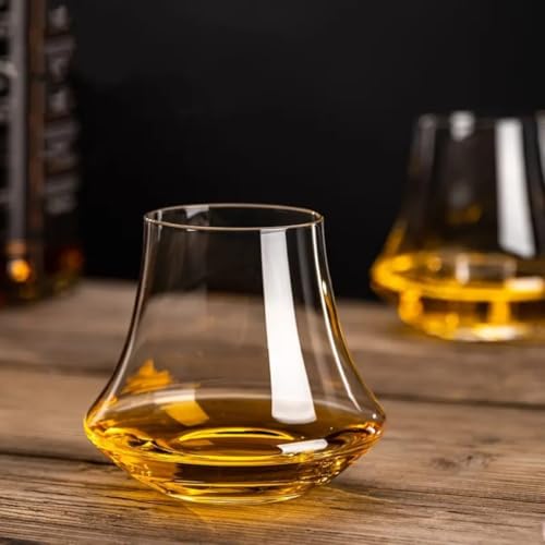 Image of PrimeWorld Old Fashioned Whiskey Glasses 300 ml - Set of 6 Pcs | Hand-Blown Lead-Free Crystal Glass Tumblers for Bourbon, Scotch, Whisky, Cocktails & Cognac | Premium Barware for Men & Women