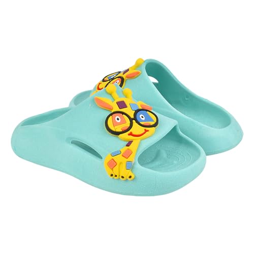 Babuche Infantil Sandália Chinelo Leve Crocks Menina Menino Nuvem (Verde Com Amarelo, BR, Criança de