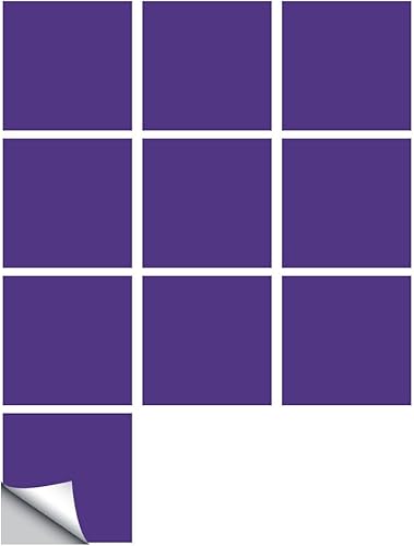 Lukery 20 piezas de azulejos de despegar y pegar, impermeables, para salpicaduras en muro de cocina, azulejos simples de color sólido, azulejos