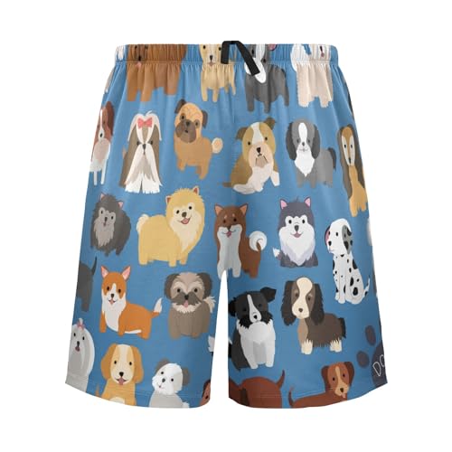 Pajama Shorts for Men Men's Pajama Bottoms Sleepwear Sleep Lounge Short，S2