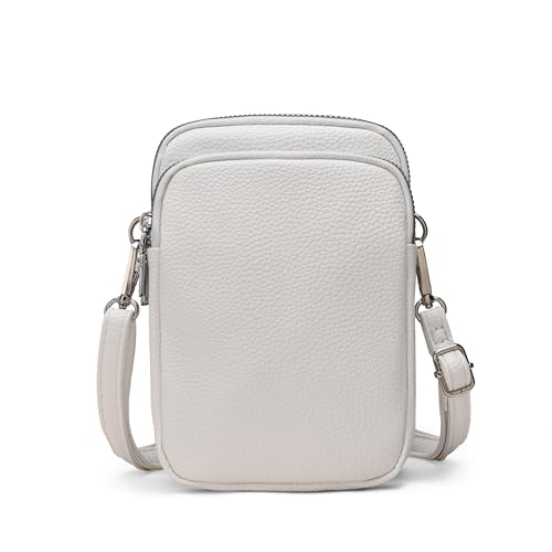 Bolsa tiracolo feminina mini bolsa para celular bolsa de viagem pequena bolsa de ombro, A-off-white