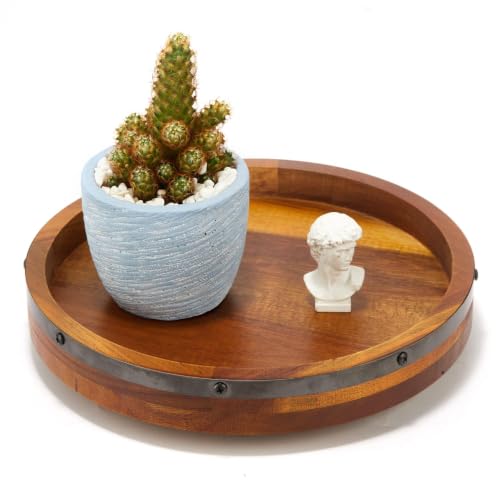12-Inch-Wooden-Lazy-Susan-for-Table-TopDecorative-Turntable-for-Table 12 Inch Wooden Lazy Susan for Table Top,Decorative Turntable for Table - Image 1