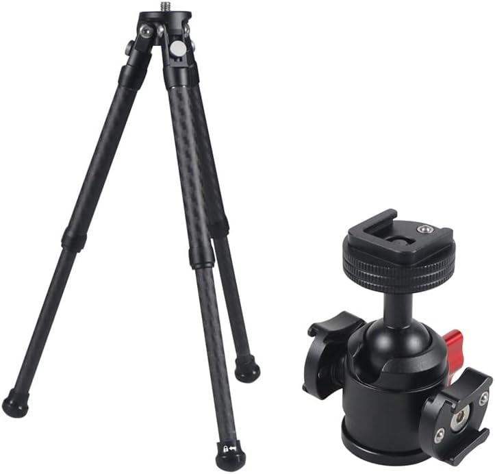 FEICHAO Swivel Tripod Ball Head 1/4" Screw Cold Shoe Mount Adapter for SLR Camera Tripod Microphone Expanded Accessories (Type C)