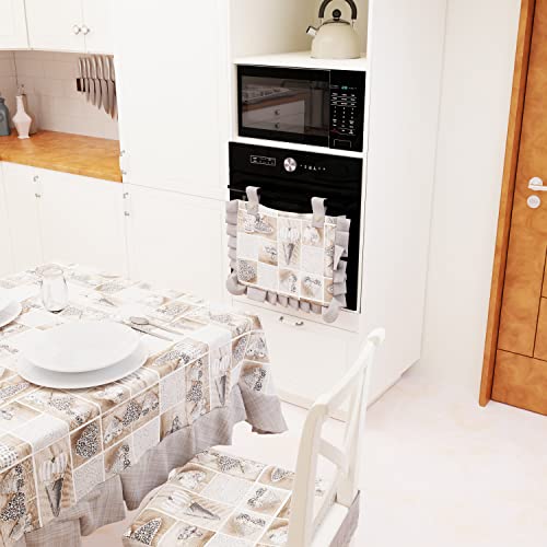 PETTI Artigiani Italiani Backofenabdeckung, Lidia schwarz, 1pz Copriforno 40x50 cm Cover