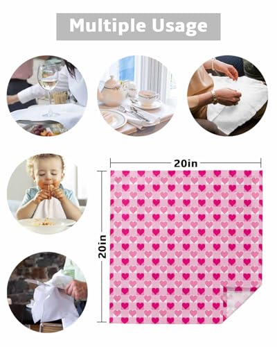 Servilletas de Tela Cuadradas Peach Pink Pack 4 50.5x50.5 cm miniatura 5
