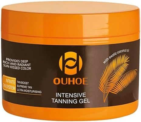 CUETERYR Luxury Intensive Tanning Gel - Brown Tanning Gel Natural Tanning Accelerator Cream Gel Tanning Cream for Sunbeds & Outdoor Sun(5oz/1pcs)