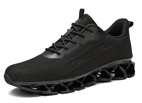 Image of Mens Running Shoes Casual Sport Athletic Fashion Walking Sneakers Lace up Blade Non Slip Breathable Mesh