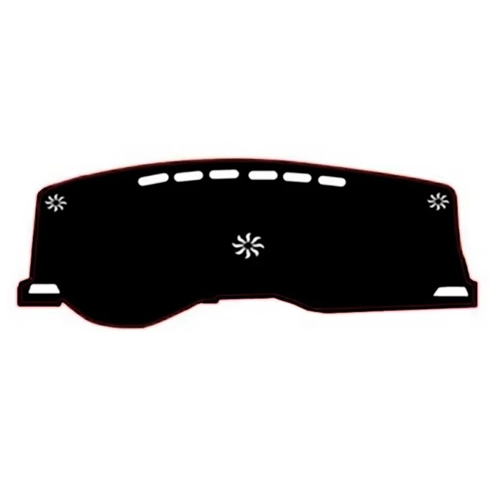 Salpicadero protegido de reflejos con la funda Megane 4 con ribete rojo 7