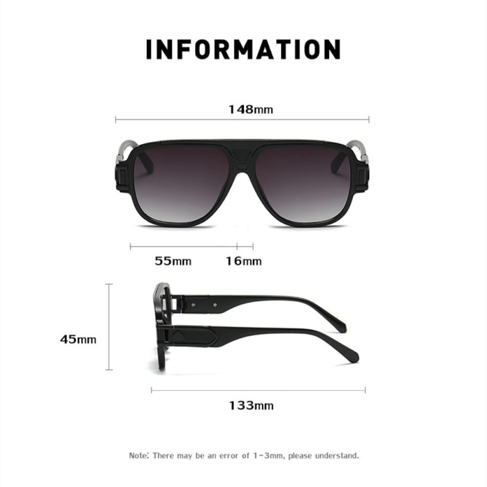 Gafas de sol transparentes y frescas a la moda para mujer, gafas de sol Retro Vintage para hombre