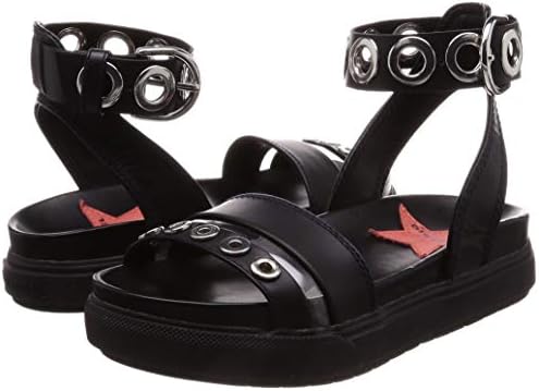 Diesel Women's SA-Grand LCE-Sandals, Black, 6 M US | Image 6
