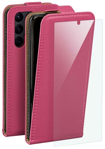 Protection Samsung S22 Ultra cuir rose étui à rabat pour le travail
