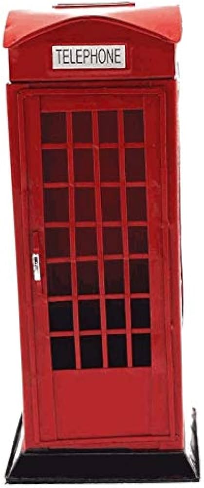 Amazon.co.jp: イギリス アンティーク レトロ 電話ボックス 貯金箱