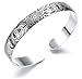 Chandria's Treasures Sterling Silver Lotus Flower Bangle Bracelet - Holiday Sale