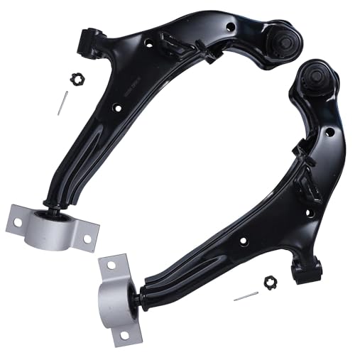 Image of Detroit Axle - 8pc Front End Suspension Kit for 2000-2003 Nissan Maxima INFINITI I30, 2002-2004 I35, Lower Control Arms w /Ball Joints Inner Outer Tie Rod Ends Sway Bars Replacement