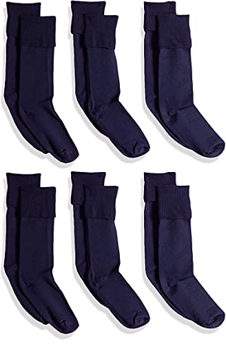 Jefferies Socks Little Boys' School Uniform Nylon Knee High (Pack of 6)