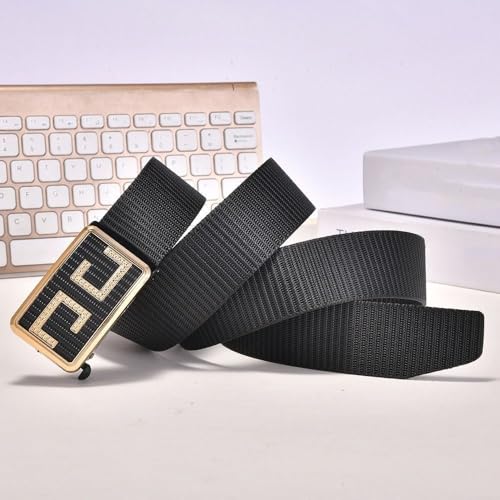 Canvas Belt Outdoor Business Casual Weave Waist Band Man Luxury Brand Nylon Braided Belt(blue)2