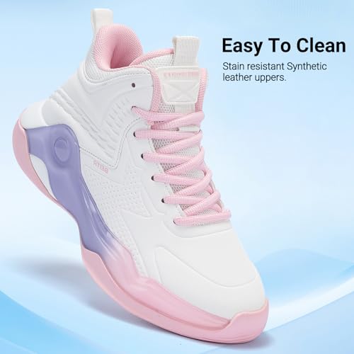 Image of Beita Basketball Shoes for Women High Upper Volleyball Shoes Fashion Sneakers Breathable Sports Shoes Anti Slip