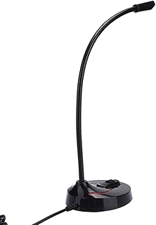 USB Computer Microphone Wired Gooseneck Desktop Conference Microphone 360° Sound Pickup USB Conferencing Microphone Clear Portable Conference Microphone