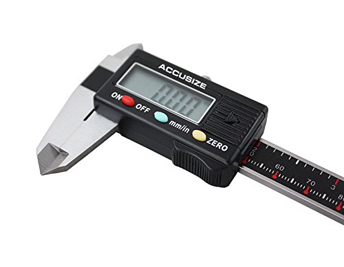 Calibrador Digital Electrónico 0-4 pulg / 0-100mm LCD grande miniatura 4