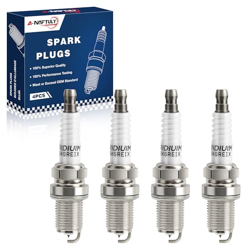 Iridium Spark Plugs 4 Pack 7092 BKR6EGP Fit for Toyota Camry RAV4 Celica Solara Matrix Corolla Highlander Dodge Neon Pontiac Vibe Scion tC xB Honda CRZ Subaru Forester Impreza Acura Integra