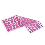 HDE Silicone Rubber Keyboard Skin for MacBook Pro (Non-Retina) (Pink & Purple Checkered)
